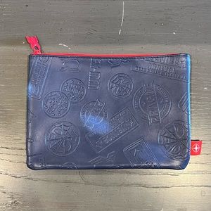 Marvel Spider-Man Travel Navy Blue Red Cosmetic Pouch Bag